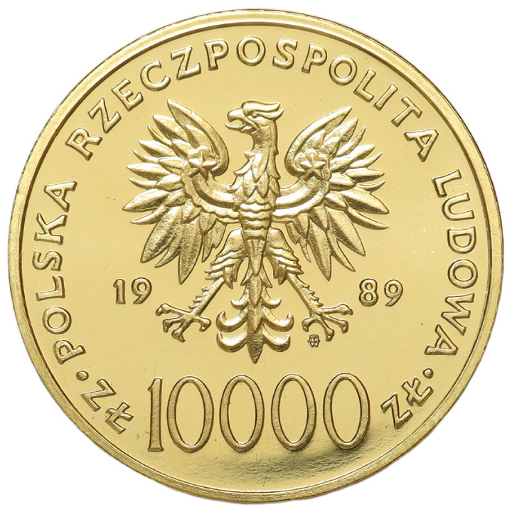 Goldmünze „Solidarność“ 200.000 Zloty 1 Unze Gold 1990