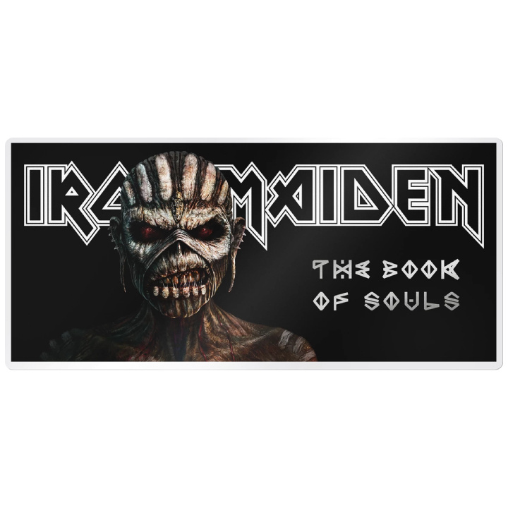 Islas Cook: Iron Maiden - The Book of Souls 5 gramos Plata 2024 Prooflike