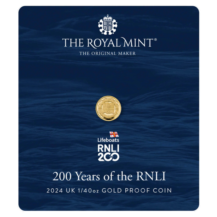 200 anni della RNLI 1/40 oncia d'oro 2024 Proof