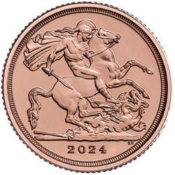 Wielka Brytania: 1/4 Suwerena - Karol III 2024