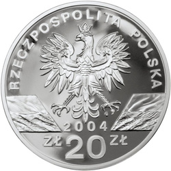 Srebrna Moneta Zwierzęta Świata - Morświn 20 zł Srebro 2004 Proof