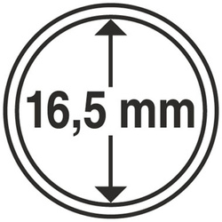 Leuchtturm - Műanyag érme kapszula 16,5 mm 100 darab