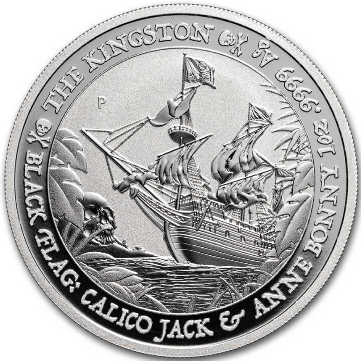 Tuvalu: Black Flag - The Kingston 1 oncia d'argento 2024