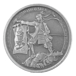 Samoa : Legends of Japan Series - Momotaro and the Demon Subdued in Anime Style 1 once d'argent 2020 Antiqued Coin