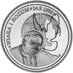 Medalla Juan Pablo II - Fe y Razón 14/09/1998 Proof Plata