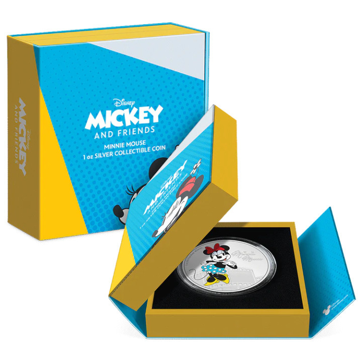 Niue: Disney Mickey & Friends – Minnie Mouse barevný 1 unce stříbra 2023 Proof