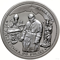 Medaglia Giovanni Paolo II - VI Pellegrinaggio in Polonia 31.5-10.6.1997 Argento Proof + certificato