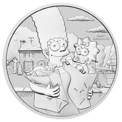 Tuvalu: The Simpson - Marge and Maggie 1 oz Silver 2021