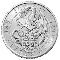 A királynő állatai: 10 érme szett 1/4 uncia ezüst 2021 Proof