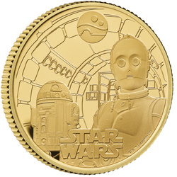 Star Wars: R2-D2 e C-3PO 1/4 oncia d'oro 2023 Proof