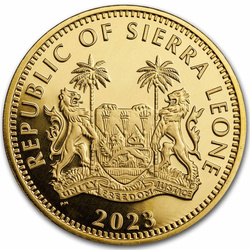 Sierra Leone: Egyptian Gods - Ra 1 uncja Złota 2023