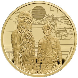 Star Wars: Han Solo and Chewbacca 1 uncja Złota 2023 Proof
