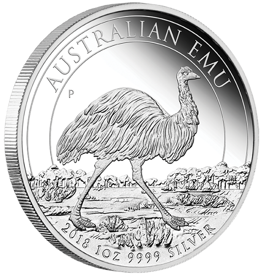 Australian Emu 1 oz Silver 2018 Proof COA from 1 to 20