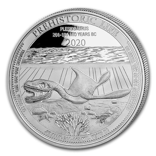 Congo: Prehistoric Life - Plesiosaurus 1 oz Silber 2020