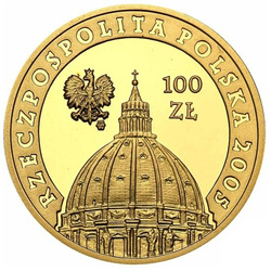 Papež Jan Pavel II. 100 PLN 2005 Proof