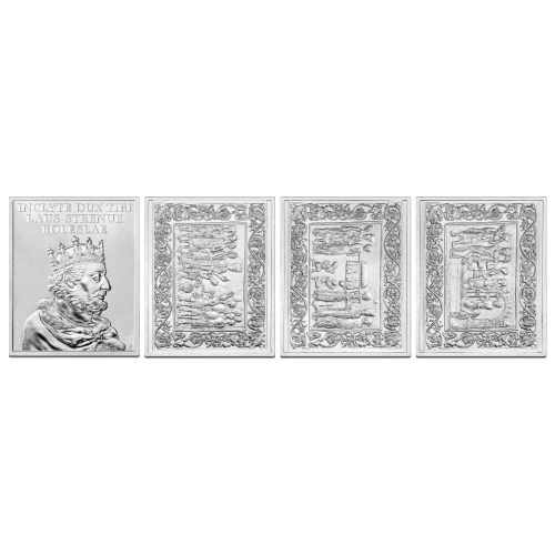 Mileniul încoronării lui Boleslav cel Viteaz 100 lei argint 2025 Matte Proof monedă în formă de paralelipiped dreptunghic