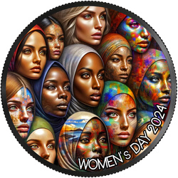 Canada: Women's Day coloured 1 oz Silber 2024