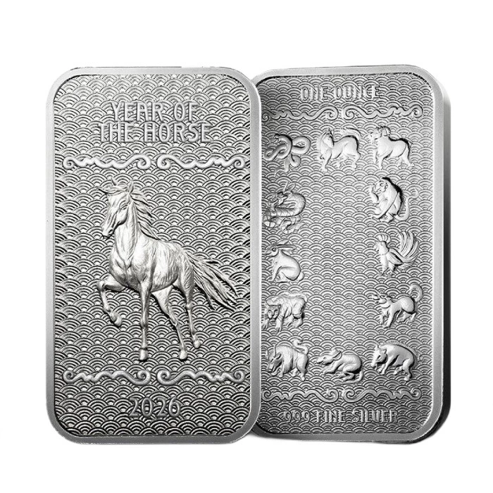 Silberbarren Pamp: Year of the Horse 1 Unze Silber 2026 Prooflike