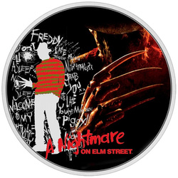 Niue: A Nightmare on Elm Street kolorowany 1 uncja Srebra 2022 Proof