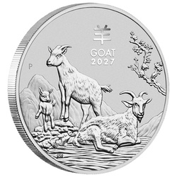 Perth Mint Lunar III Anno della Capra 1 oz argento 2027
