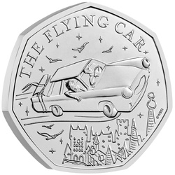 Harry Potter : La voiture volante 50 pence en cuivre-nickel 2025