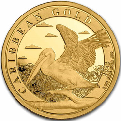 Barbados: Caribbean Pelican 1 oz Gold 2023