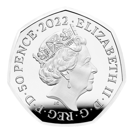 Alan Turing 2022 UK 50p Silber Proof Coin
