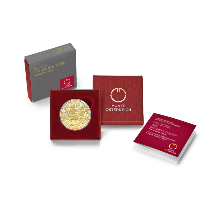 El Oro de la India 100 Euros Oro 2023 Proof