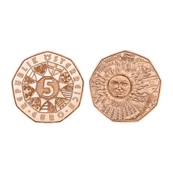 New Year Coin - Lucky Leap 5 Euro Copper 2024