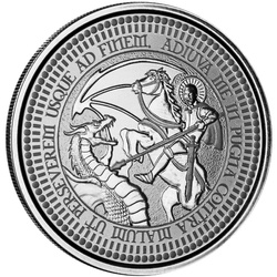 Samoa: Saint George & The Dragon 1 oz Silber 2024 Prooflike Coin