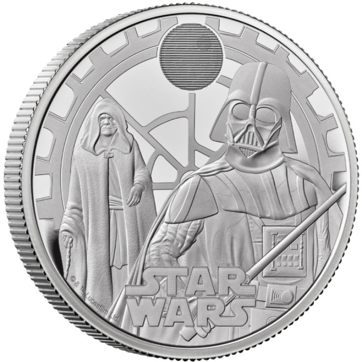 Star Wars: Darth Vader & Emperor Palpatine 1 oz Silber 2023 Proof
