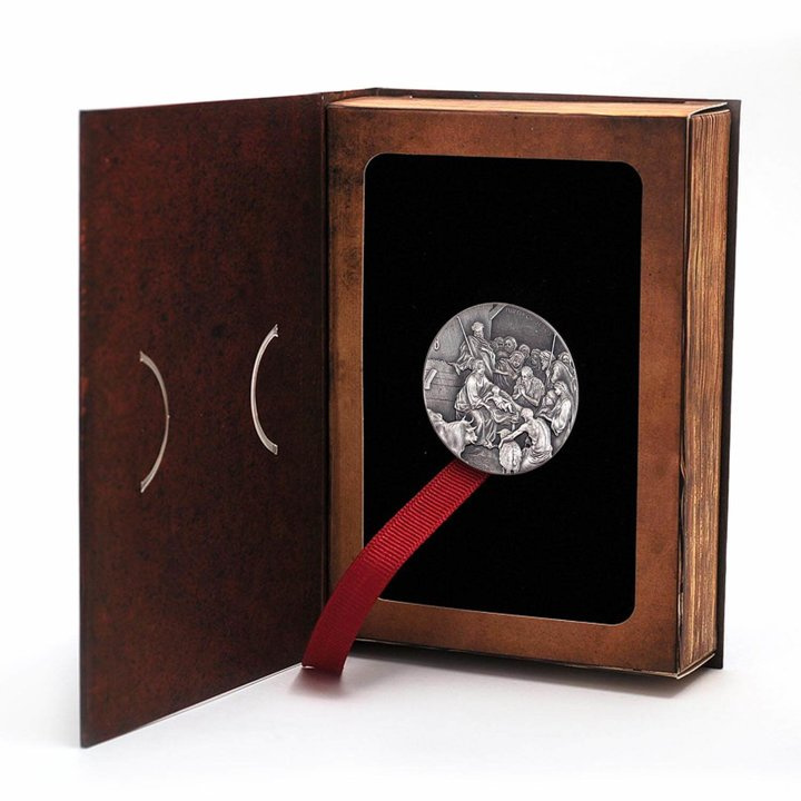 Niue: Biblico - La nascita di Gesù 2 once d'argento 2016 Proof Antiqued Coin