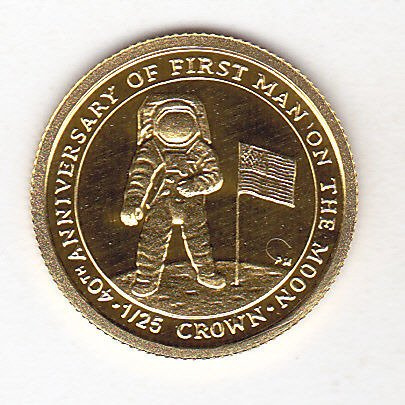 A holdra szállás 40. évfordulója 1/25 uncia arany 2009 Proof