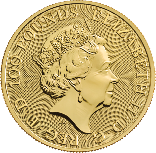 Bestias de la Reina: Carta Blanca de Richmond 1 oz Oro 2021