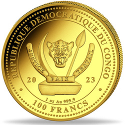 Congo: World‘s Wildlife - Ocean Rays 1 oz Gold 2023