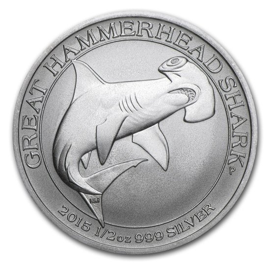 Requin-marteau 1/2 once d'argent 2015