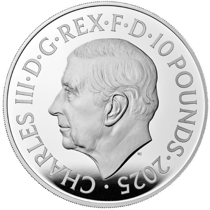 A királyi Tudor-állatok: Richmondi agár 10 uncia ezüst 2025 Proof