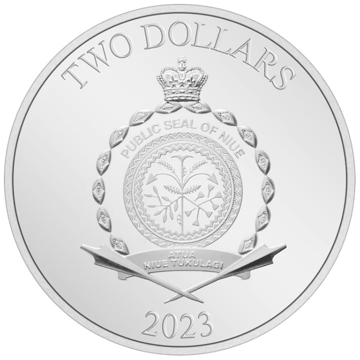 Niue: DC Comics - Wonder Woman 1 oz Plata 2023 Proof