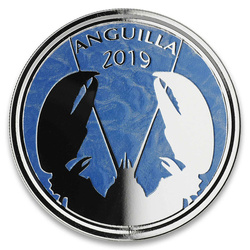 Anguila: Langosta coloreada 1 oz Plata 2019 Proof
