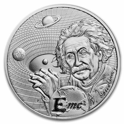 Niue: Icons of Inspiration: Albert Einstein 1 unce stříbra 2022 Proof