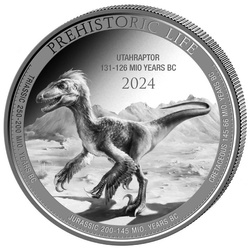 Congo: Prehistoric Life II - Utahraptor 1 oncia d'argento 2024