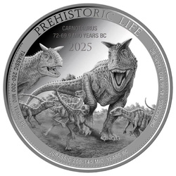 Congo: Prehistoric Life II - Carnotaurus 1 uncja Srebra 2025 