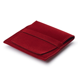 Leuchtturm - Monedero Premium para una moneda con o sin cápsula de hasta 50 mm, rojo