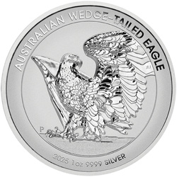 Aquila australiana 1 oncia d'argento 2025 Reverse Proof Ultra High Relief
