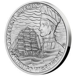 Niue: Discovery of America - Amerigo Vespucci $2 Srebro 2022 Proof
