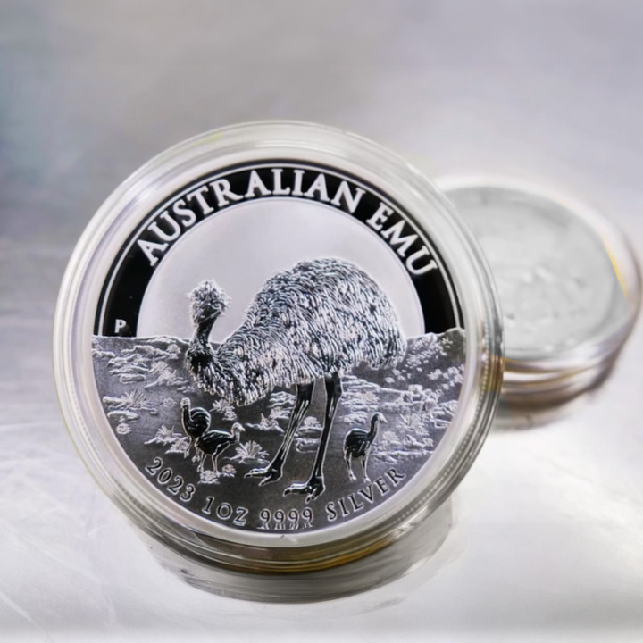 Australijski Emu 1 uncja Srebra 2023