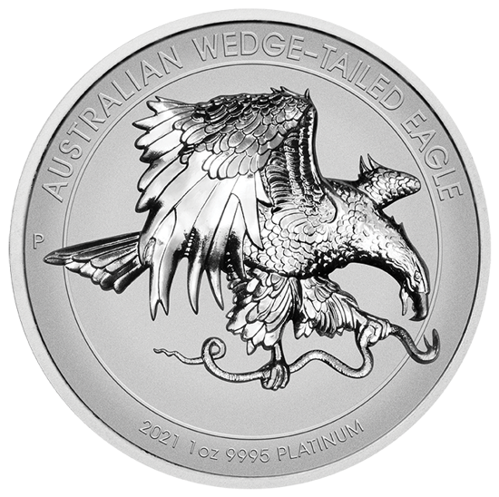 Águila Australiana 1 oz Platino 2021 Proof Alto Relieve