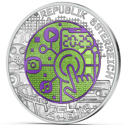 Serie Niobium: Digitalización coloreada 25 euros plata 2025