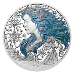 Niue: Book Templates - H. C. Andersen - The Snow Queen Coloured 29 grams Silver 2025 Proof