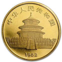 China Panda 1/10 oz Gold 1982